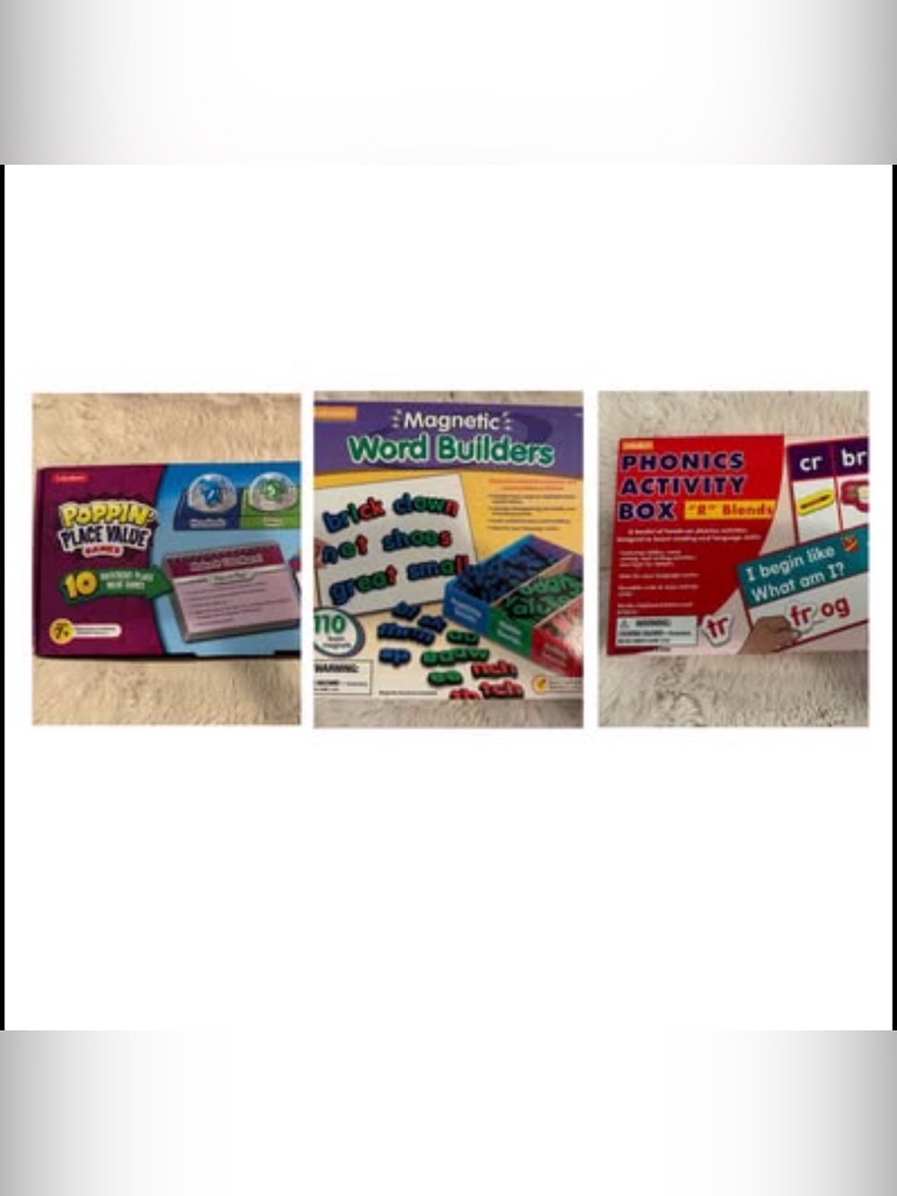 Lakeshore: Poppin Place Value, Phonics Activity Box and Magnetic Word Builder